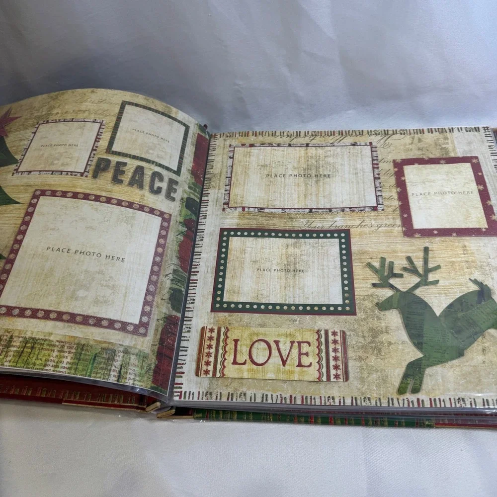 Merry Makers Christmas Scrapbook Kit 45 Sheets Cardstock Stickers Photo Album